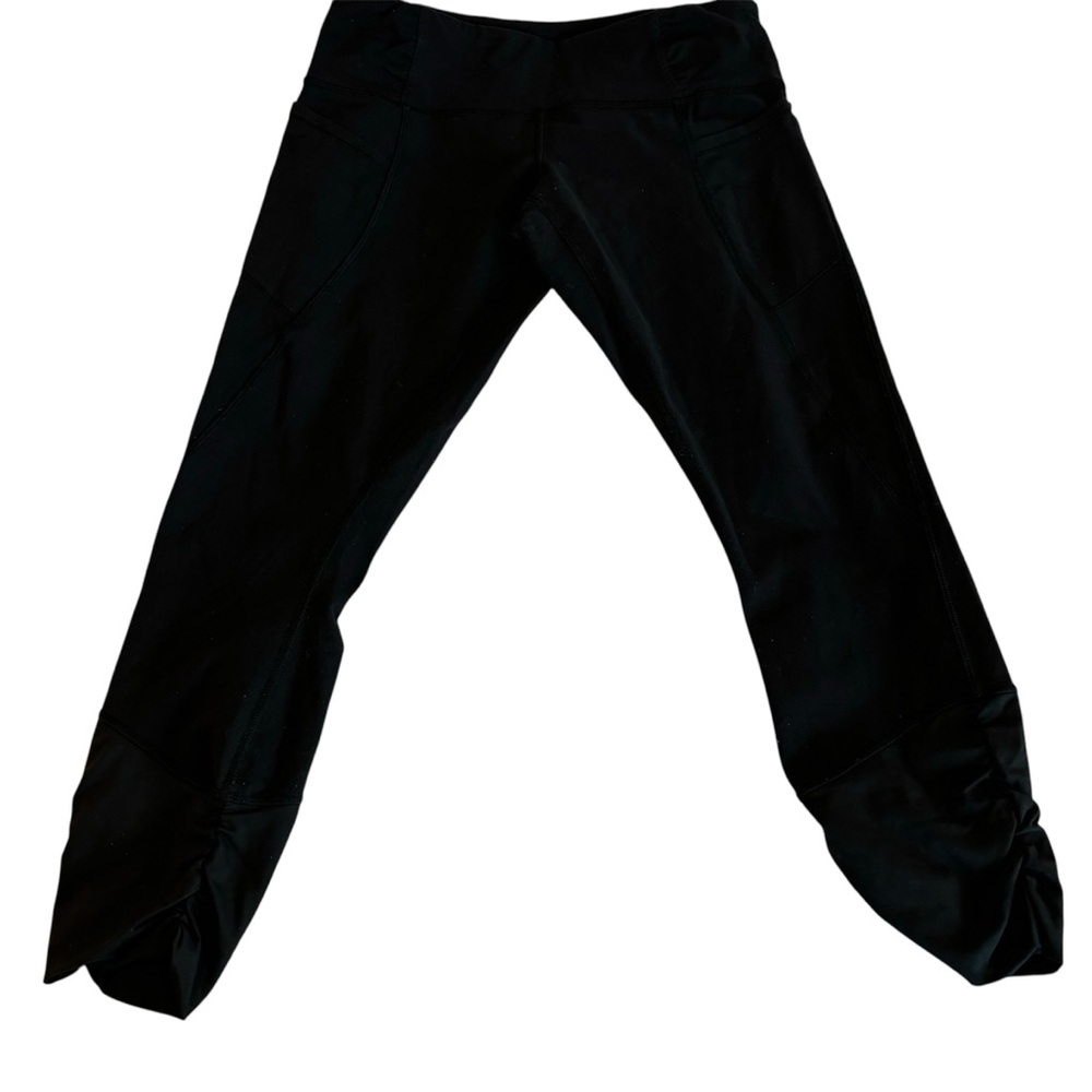 Lululemon Speed Tight lll Ruched Women’s Ankle Black Full Leggings  Pocket